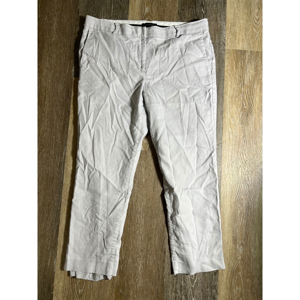 Ann Taylor Women's Light‎ Gray Straight Leg Career Pants Size 12